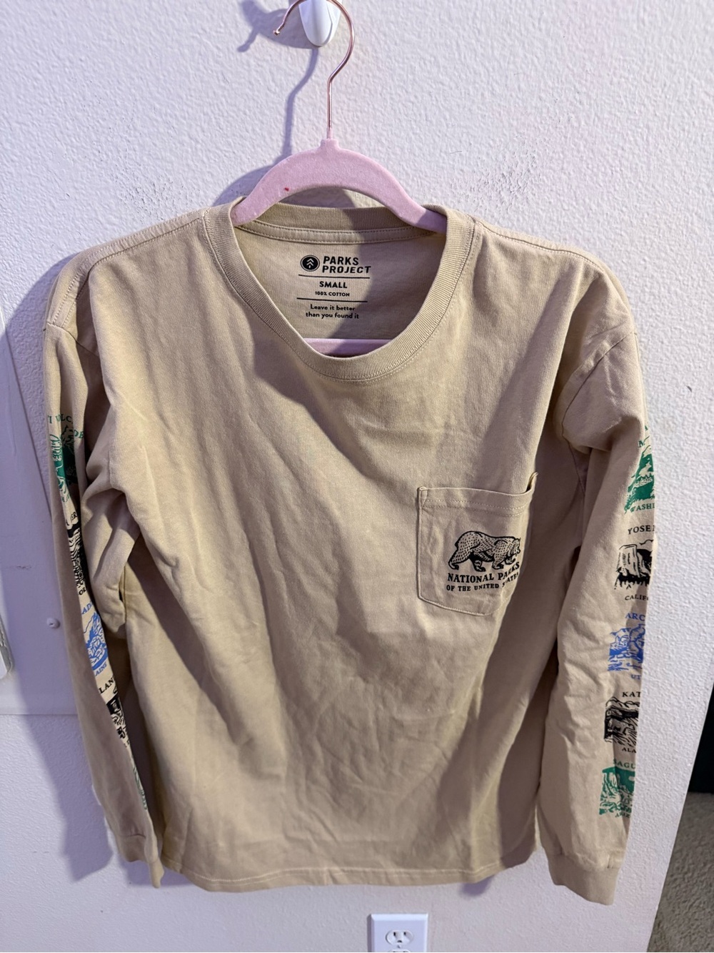 Parks Project National Parks Long Sleeve Pocket Tee Small NWT Adventure Shirt